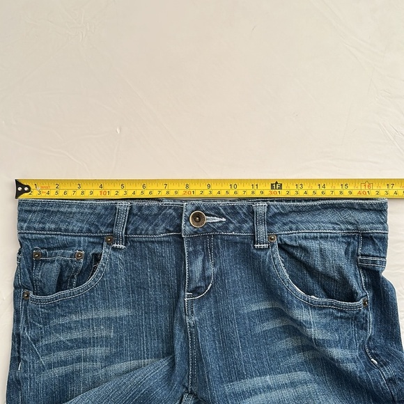 Ed Hardy Y2K multicolor skull back pocket stretch straight blue denim jeans - Picture 8 of 12